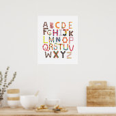 Kleurrijk alfabet - Snoep Decor Poster (Keuken)