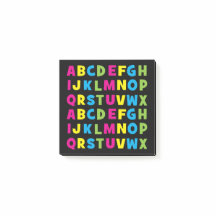 Kleurrijk alfabet terug naar school