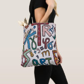Kleurrijk Alfabet Tote Bag (Dichtbij)