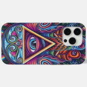 Kleurrijk all-seeing oogsymbool Case-Mate iPhone case (Achterkant (horizontaal))