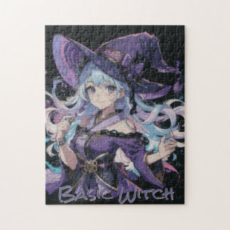 Kleurrijk/Anime/heks/Halloween Legpuzzel