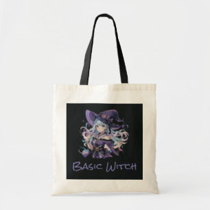 Kleurrijk/Anime/heks/Halloween Tote Bag