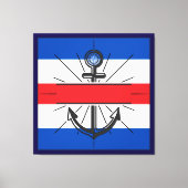 kleurrijk anker canvas afdruk (Voorkant)