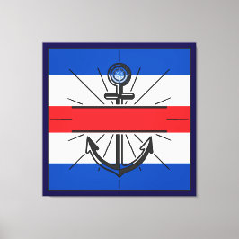 kleurrijk anker canvas afdruk