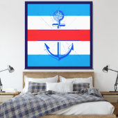 Kleurrijk Anker met de knop Aanpassen Canvas Afdru (Insitu (Slaapkamer))