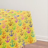 Kleurrijk anker patroonretro Nautical Tafelkleed (Voorbeeld)