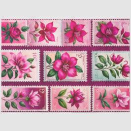 Kleurrijk Antiek Stamp Art Tissue Paper Tissuepapier