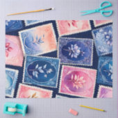 Kleurrijk Antiek Stamp Art Tissue Paper Tissuepapier (Craft)