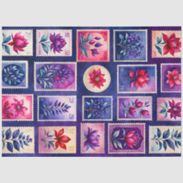 Kleurrijk Antiek Stamp Art Tissue Paper Tissuepapier