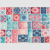 Kleurrijk Antiek Stamp Art Tissue Paper Tissuepapier (Voorkant)