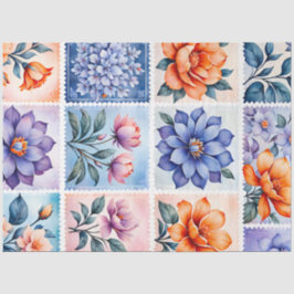 Kleurrijk Antiek Stamp Art Tissue Paper Tissuepapier