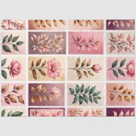 Kleurrijk Antiek Stamp Art Tissue Paper Tissuepapier