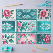 Kleurrijk Antiek Stamp Art Tissue Paper Tissuepapier (Craft)