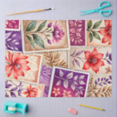 Kleurrijk Antiek Stamp Art Tissue Paper Tissuepapier (Craft)