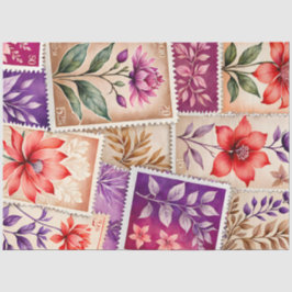 Kleurrijk Antiek Stamp Art Tissue Paper Tissuepapier