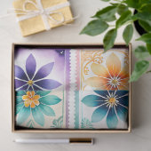Kleurrijk Antiek Stamp Art Tissue Paper Tissuepapier (Geschenk)