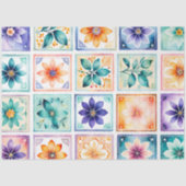 Kleurrijk Antiek Stamp Art Tissue Paper Tissuepapier (Voorkant)