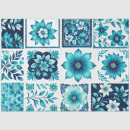 Kleurrijk Antiek Stamp Art Tissue Paper Tissuepapier