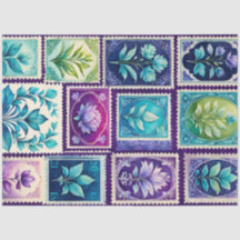 Kleurrijk Antiek Stamp Art Tissue Paper