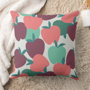 Kleurrijk Appel Fruit Patroon Kussen