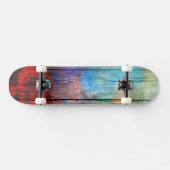 Kleurrijk Aquarel Hout Abstract #2 Persoonlijk Skateboard (Horizontaal)