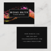 Kleurrijk Aquarel Verf Geborsteld Visitekaartje (Voorkant / Achterkant)