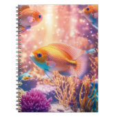 Kleurrijk Aquarium in helder en glanzend pastel Ro Notitieboek (Voorkant)
