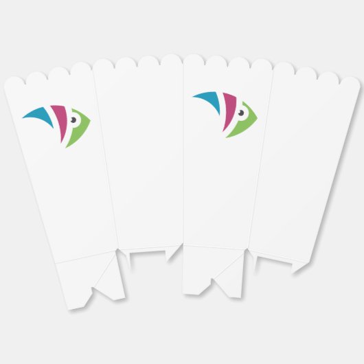 Kleurrijk aquarium vis illustratie ontwerp bedankdoosjes (Ongevouwen)