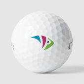 Kleurrijk aquarium vis illustratie ontwerp golfballen (Voorkant)