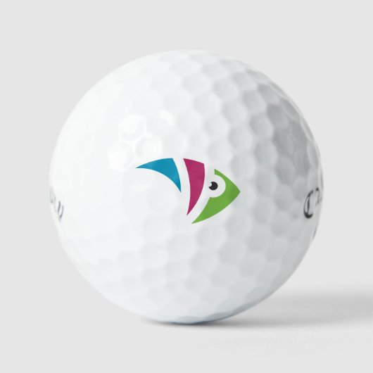 Kleurrijk aquarium vis illustratie ontwerp golfballen (Voorkant)