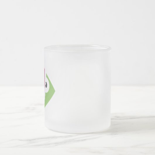 Kleurrijk aquarium vis illustratie ontwerp matglas koffiemok (Center)