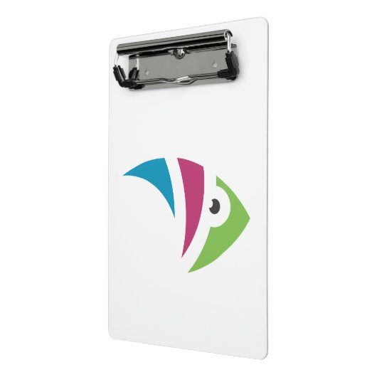 Kleurrijk aquarium vis illustratie ontwerp mini klembord (Angled2)