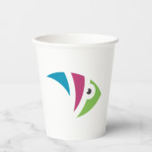 Kleurrijk aquarium vis illustratie ontwerp papieren bekers (Voorkant)