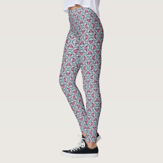 Kleurrijk art deco patroon. leggings (Links)
