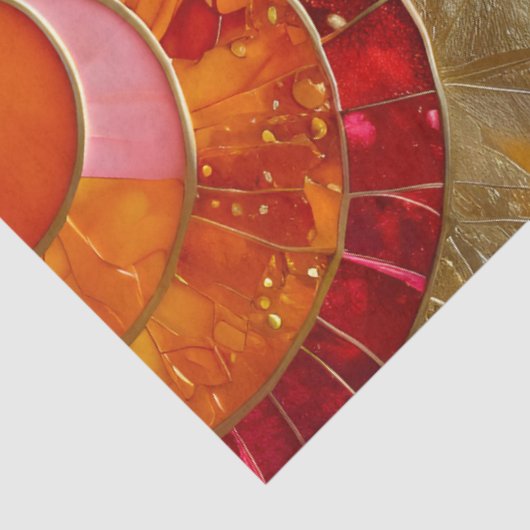 Kleurrijk Art Deco Weefselpapier Tissuepapier (Detail)