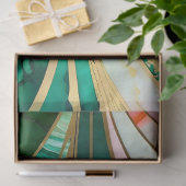 Kleurrijk Art Deco Weefselpapier Tissuepapier (Geschenk)