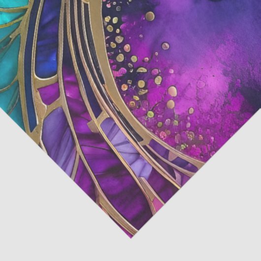 Kleurrijk Art Deco Weefselpapier Tissuepapier (Detail)