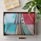 Kleurrijk Art Deco Weefselpapier Tissuepapier (Geschenk)