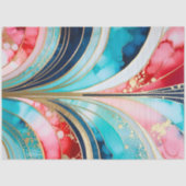 Kleurrijk Art Deco Weefselpapier Tissuepapier (Voorkant)