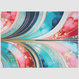 Kleurrijk Art Deco Weefselpapier Tissuepapier