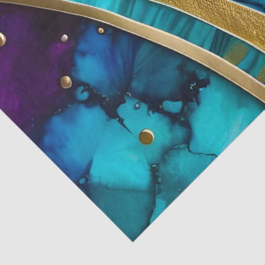 Kleurrijk Art Deco Weefselpapier Tissuepapier (Detail)