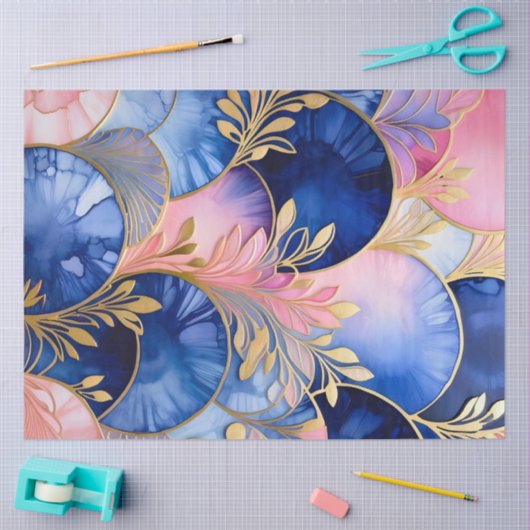 Kleurrijk Art Deco Weefselpapier Tissuepapier (Craft)