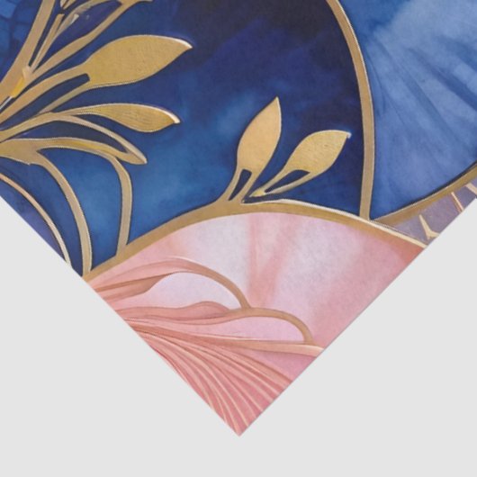 Kleurrijk Art Deco Weefselpapier Tissuepapier (Detail)