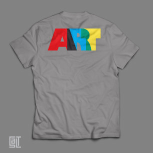 Kleurrijk ART Krachtige Moderne Typografie Ontwerp T-shirt