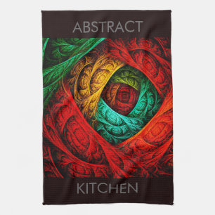 Kleurrijk artistiek modern abstract kunstpatroon # theedoek
