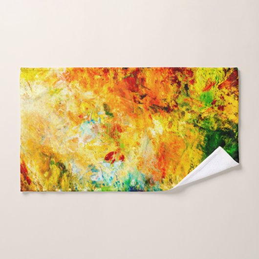 Kleurrijk artistiek palet bad handdoek (Handdoek)