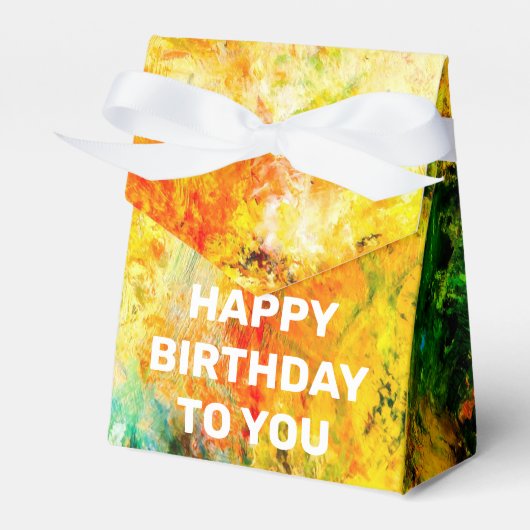 Kleurrijk artistiek palet bedankdoosjes (Voorkant Zijde)