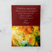 Kleurrijk artistiek palet bedankkaart (Binnen)