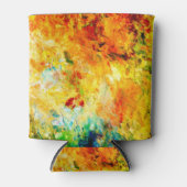 Kleurrijk artistiek palet blikjeskoeler (Voorkant)