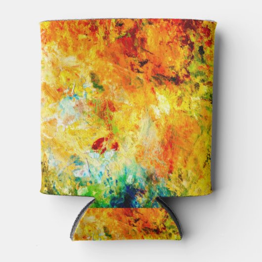 Kleurrijk artistiek palet blikjeskoeler (Voorkant)